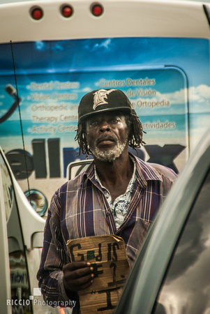 Homeless man in Miami, Florida Photographed by Maurizio Riccio