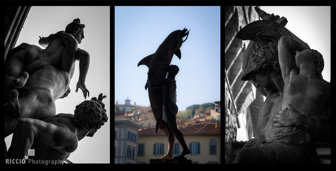Statues in Florence, Italy. Photographed by Maurizio Riccio