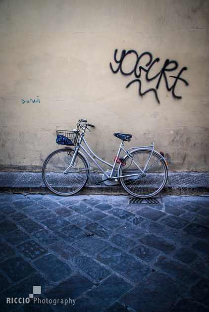 Old bicycle in Florence, Italy